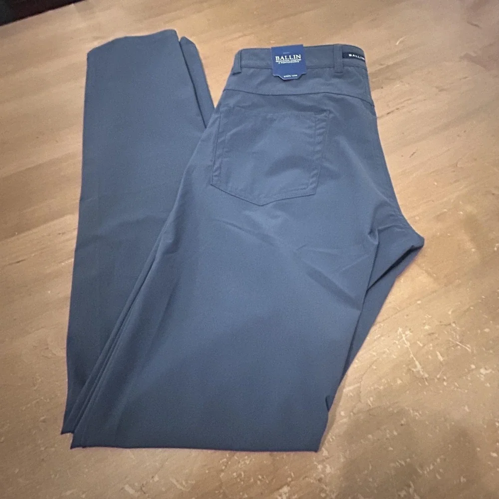 Ballin Pants Mens 30x34 Navy Techno Ultimate Stretch Travel Chino GOLF Quick Dry